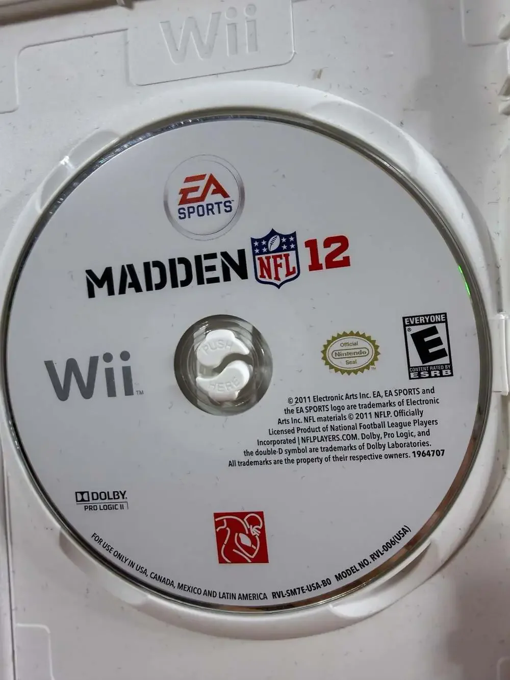 Madden NFL 12 (Nintendo Wii, 2011)